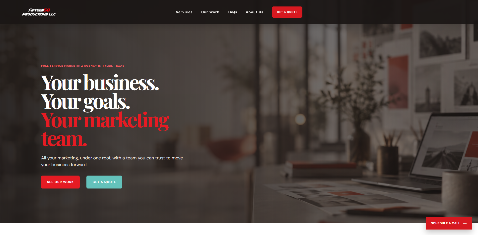 View the Fifteen58 website designed by Solaxn